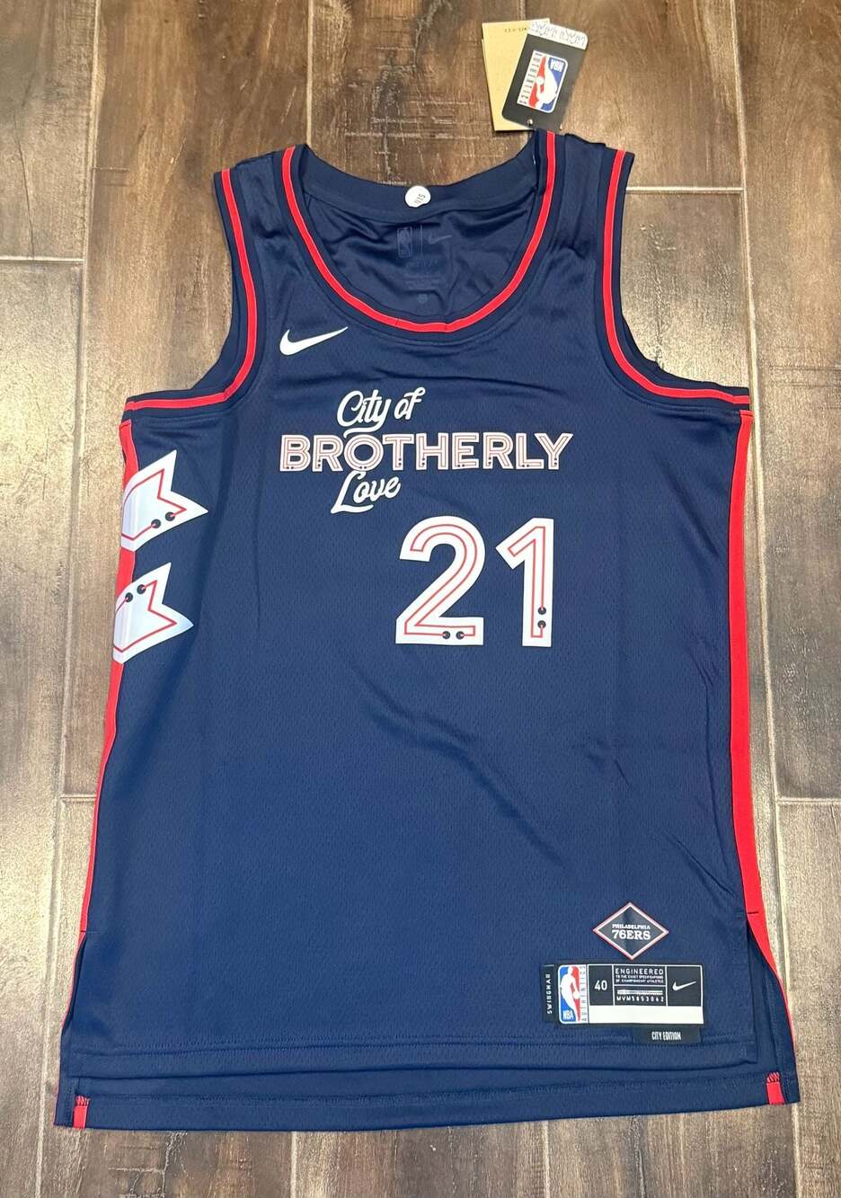 Nike Joel Embiid Philadelphia 76ers City Edition Swingman Jersey